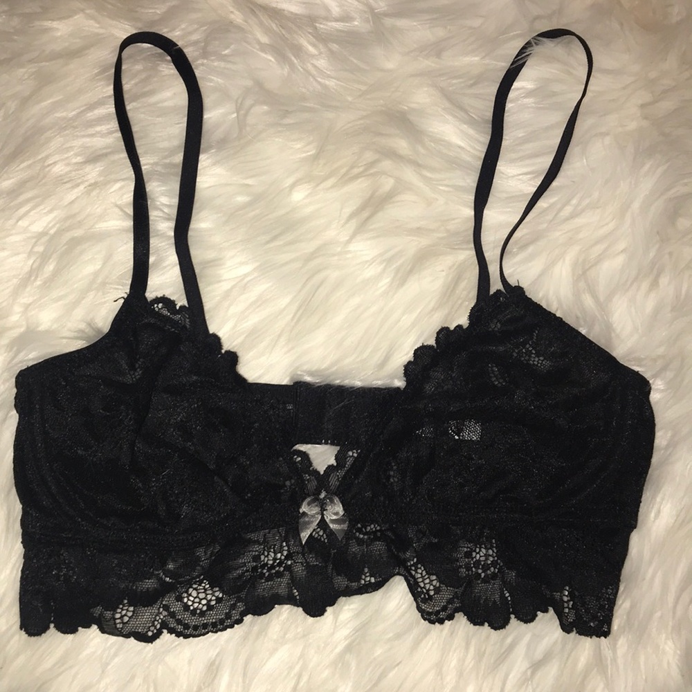 Blush Brand Black Lace Bra/Bralette, NWOT
